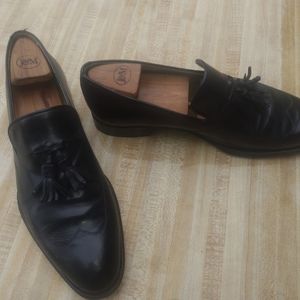 Mario Fagni Men Black Tassel Dress Slipon Loafer 41/8.5